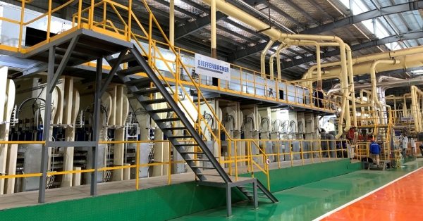 Guangxi Lelin&rsquo;s high-speed THDF plant in Nanning.