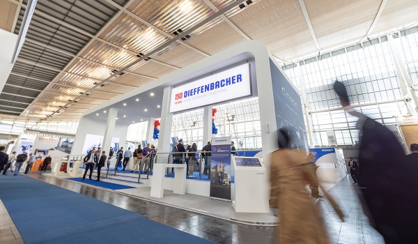 Image: The DIEFFENBACHER booth at LIGNA 2023.